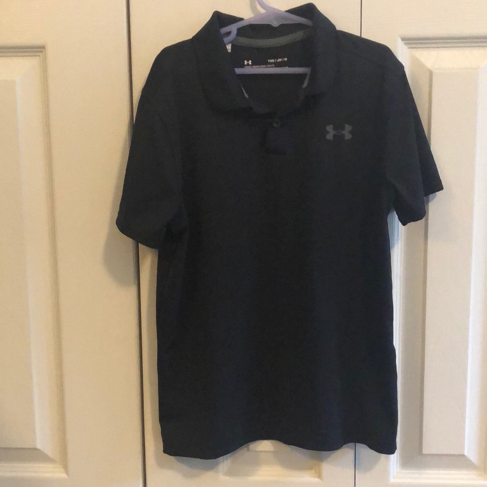 Boys Black Under Armour shirt